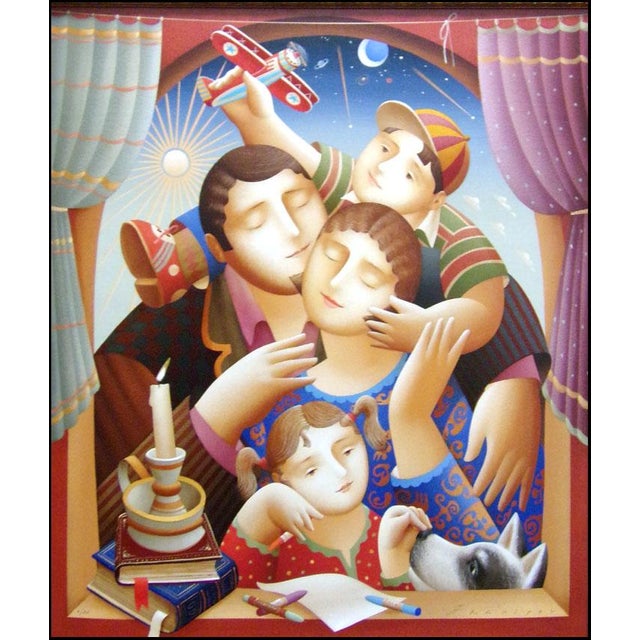 Impressionist Anton Arkhipov "Blessed" Hand Signed Custom Framed Art For Sale - Image 3 of 7