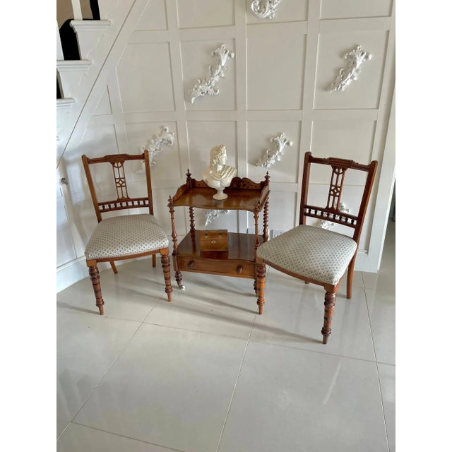 Antique Victorian Burr Walnut Inlaid Lamp Table For Sale - Image 5 of 16