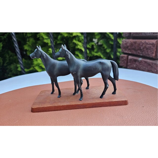 Vintage Figurine of Two Horses, 1960s For Sale - Image 6 of 7