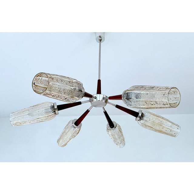 Large Vintage Danish Style Pendant Light, 1960s For Sale - Image 4 of 18