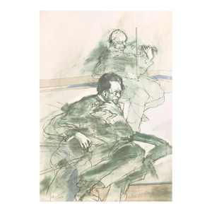 1960s Claude Weisbuch Le Melomane Lithograph