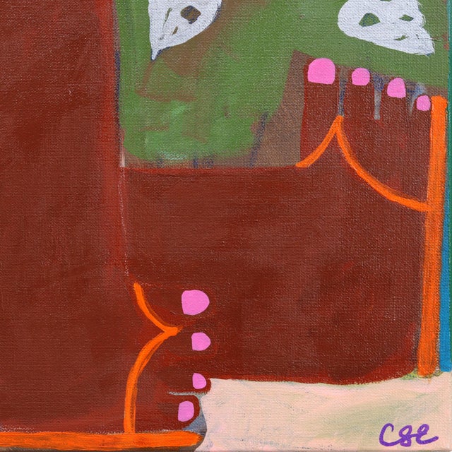 2020s Held by Stillness - Colorful Abstract Feminine Figurative Landscape Art by Courtney Simone For Sale - Image 5 of 9