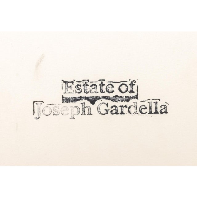 Paper Joseph Gardella Geometric Abstraction Mixed Media For Sale - Image 7 of 7