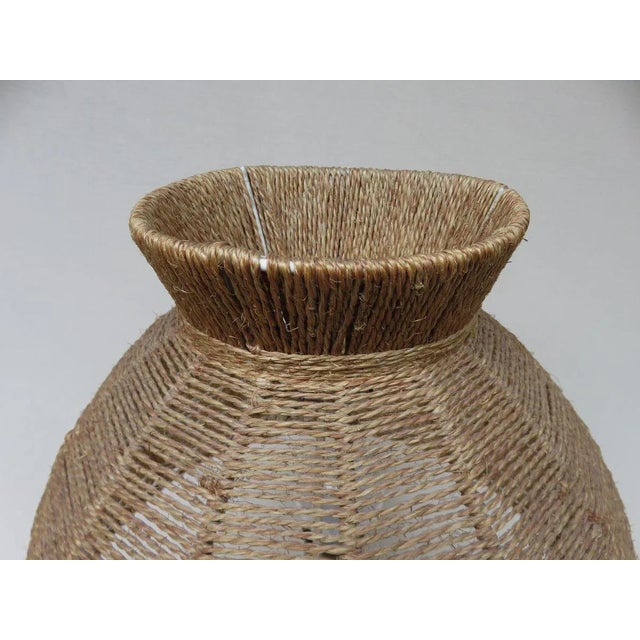 Metal Austrian Brass, Wood & Cord Table Lamp with Crow's Foot, 1950s For Sale - Image 7 of 18