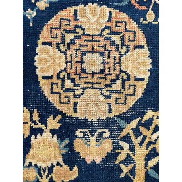 Antique Chinese Cotton and Wool Rug For Sale - Image 11 of 18
