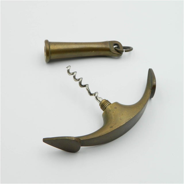 Gold Model 3510 Corkscrew in Brass by Carl Auböck for Werkstätte Carl Auböck, 1950s For Sale - Image 8 of 9