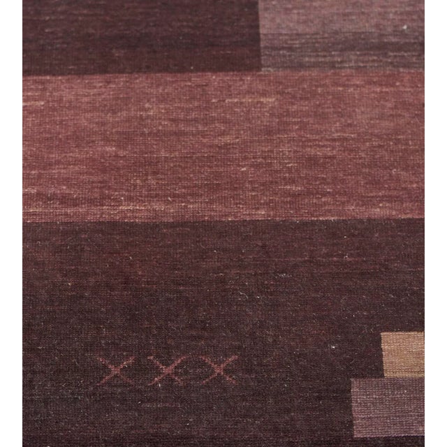 2020s Contemporary Flatweave Patchwork Wool Rug For Sale - Image 5 of 8