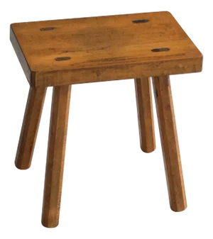 Vintage French Milking Stool, 1960s