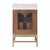 Wood Matthew Izzo Home Clifford 24" Dark Burlwood Sink Porcelain Sink Bath Vanity With Brass Hardware For Sale - Image 7 of 9