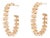 Small Beaded Huggie Hoops, 14k Yellow Gold, Length 17.2 Mm, Pair For Sale