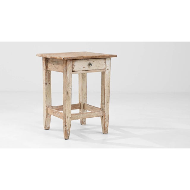 1900s Central European Wooden Stool For Sale In Greensboro - Image 6 of 18