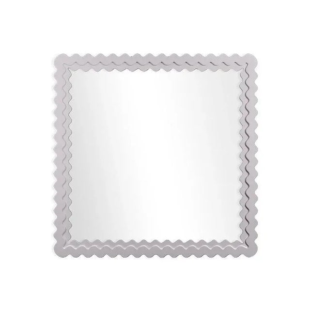 Contemporary Fleur Home Carnival Chaos Square Mirror in Lite Lavender, 36x36 For Sale - Image 3 of 3