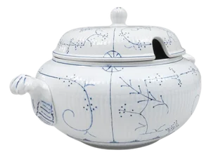 20th Century Belgian Special Edition Porcelain Tureen With Lid