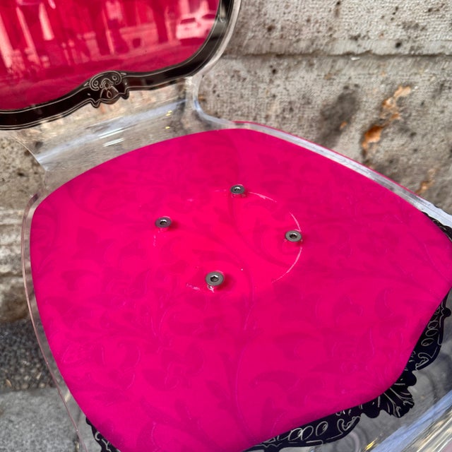 Neo-Baroque Stool in Acrylic Glass from Acrila, France, 2000s For Sale - Image 12 of 18