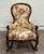 Victorian Antique Victorian Style Walnut Balloon Back Floral Upholstered Rocking Chair For Sale - Image 3 of 10