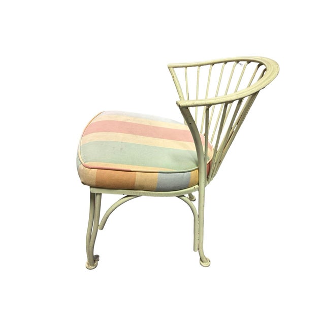 Metal 1950's Set of Four Woodard Pinecrest Outdoor Chairs, Attributed For Sale - Image 7 of 7