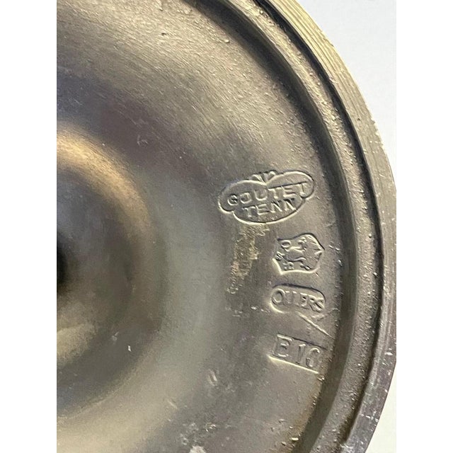 Swedish Pewter Candlesticks by Edvin Ollers for Schreuder & Olsson, 1938, Set of 4 For Sale - Image 14 of 15