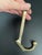 Metal Vintage Solid Brass Hat & Coat Hooks - A Pair For Sale - Image 7 of 9