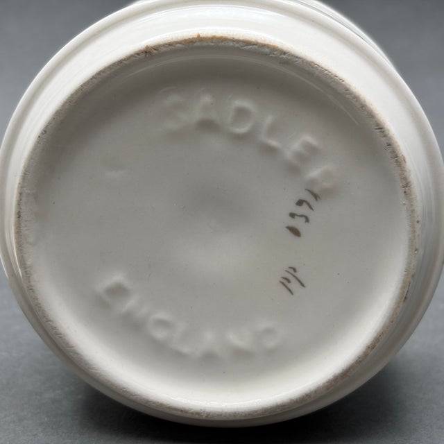 Vintage Sadler England Indian Tree Floral Ginger Jar With Gold Trim For Sale - Image 10 of 10