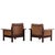 Vejen Polstermøbelfabrik Pair of 1970s Danish Leather Lounge Chairs by Georg Thams for a/S Vejen For Sale - Image 4 of 8
