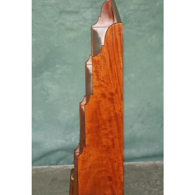 Regency Style Hardwood Waterfall Dwarf Library Bookcases, 1950, Set of 2 For Sale - Image 14 of 18
