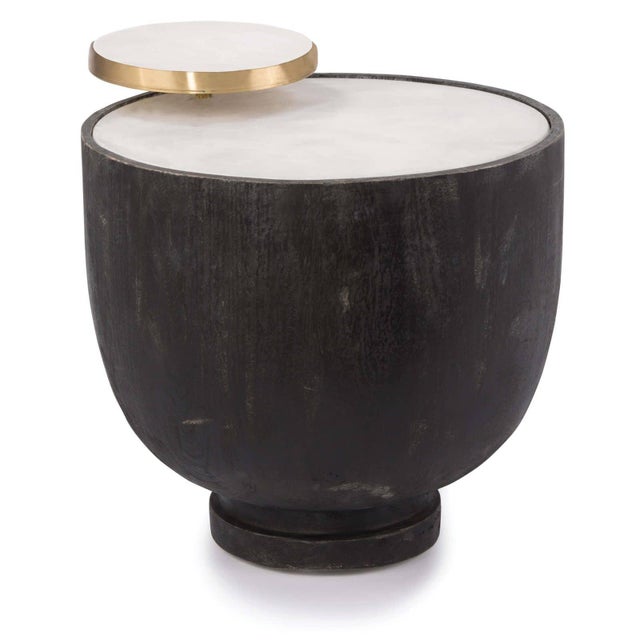 Wood Regina Andrew Theo Wood Accent Table, Ebony For Sale - Image 7 of 7