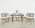 Genuine labeled Brown Jordan patio and garden dining suite consisting of six dining chairs (model #1210-1000), and a 48...