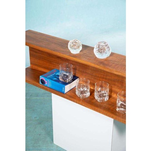 Vintage Walnut Wall Console For Sale - Image 12 of 16