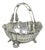 Antique Wallace Bros Victorian Silver Plated Reticulated Small Basket Nut Dish For Sale