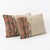 Mid-Century Modern Bohemian Lumbar Kilim Pillow Cover 16'' X 24'' - Set of Two For Sale - Image 3 of 4