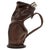 Mid-Century Liqueur Bottle in Brown Leather and Glass, Italy, 1960s For Sale - Image 14 of 14