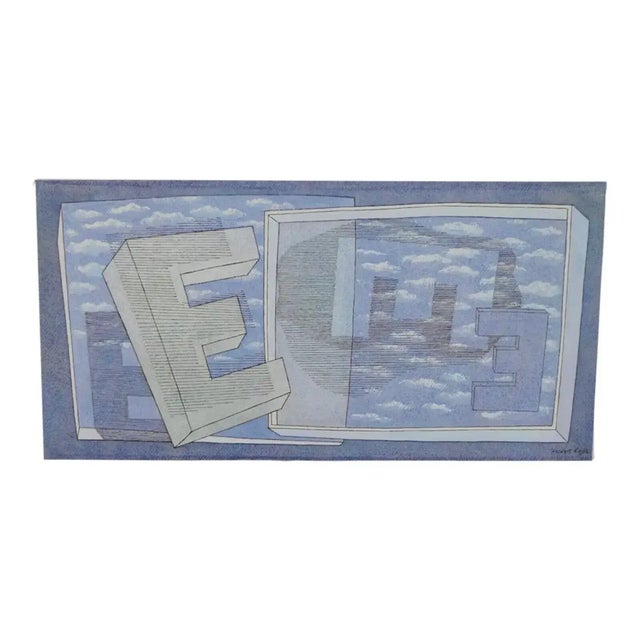 Bauhaus Rare 1965 Herbert Bayer "Tender Picture E" Offset Lithograph – Bauhaus Masterpiece For Sale - Image 3 of 10