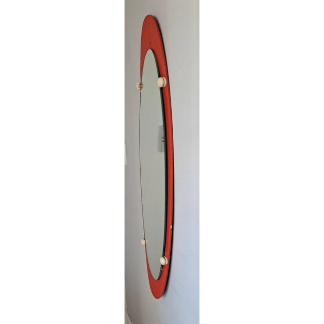 Mid-Century Modern Franco Campo Attributed Wall Mirror For Sale - Image 3 of 7