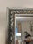 Late 20th Century Traditional Silver Ornate Wall Mirror With Teal & Terra Cotta Underlay For Sale - Image 5 of 9