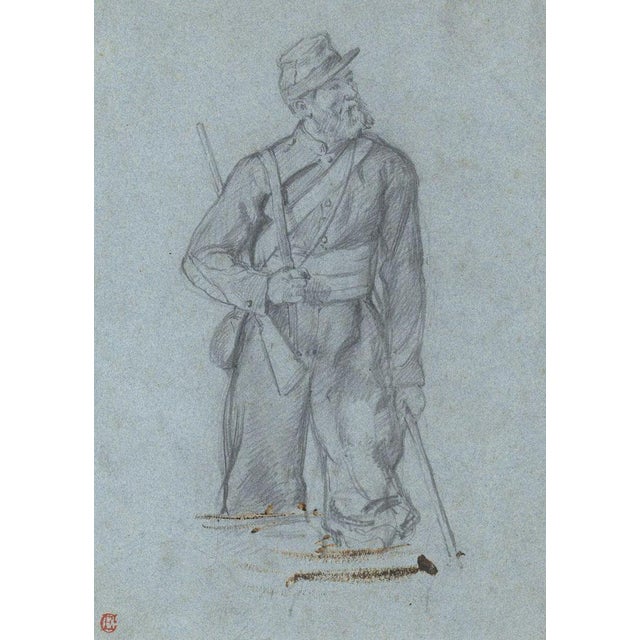 Ernest Crofts RA, Royal Sapper & Miner's Soldier, Crimea, Late 19th Century Drawing For Sale - Image 5 of 5