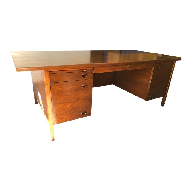 1960s Mid-Century Modern Edward Wormley for Dunbar Executive Desk For Sale