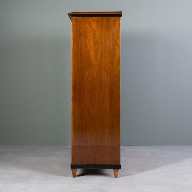 Biedermeier Walnut Chest of Drawers with Secretary For Sale - Image 9 of 13