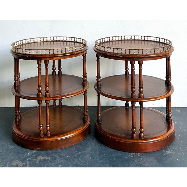 Vintage Theodore Alexander Gallery Side Tables - A Pair For Sale - Image 9 of 12