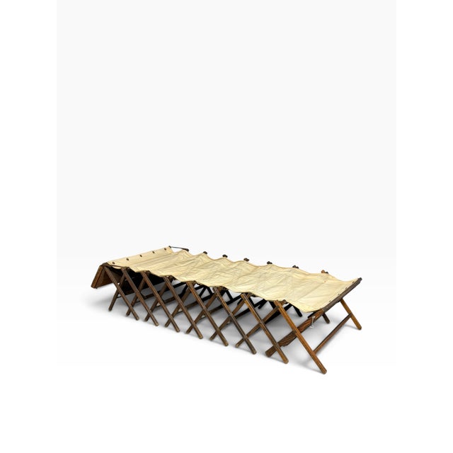 Antique Folding Campaign Bed, 1900 For Sale - Image 12 of 12