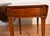 Brown 1950s English Hepplewhite Birdseye Maple Banded Walnut Pembroke Drop Leaf Tables For Sale - Image 8 of 18