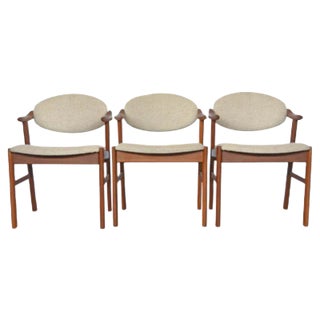 Danish Chairs from Schou Andersen, 1960s, Set of 3 For Sale