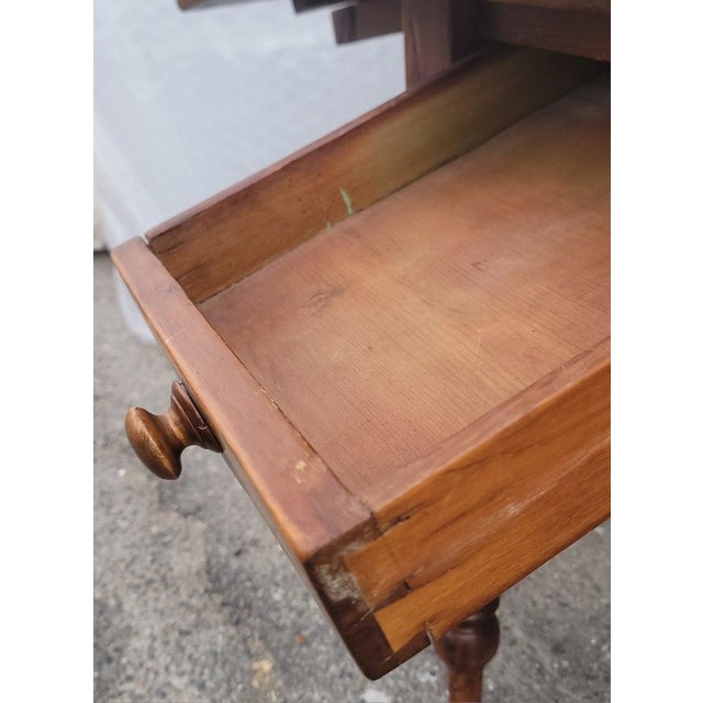 19thc Single Drawer Drop Leaf Table For Sale In Los Angeles - Image 6 of 7