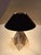 Mid-Century Modern Bicolor Metal and Silk Lampshade Table Lamp, France, 1960s For Sale - Image 16 of 18
