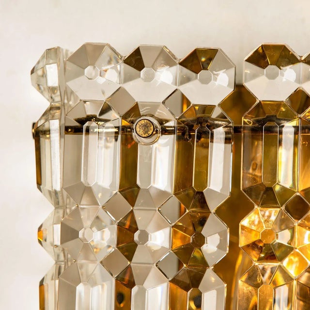 Gilt Brass, Metal and Crystal Glass Sconce from Kinkeldey, 1970s For Sale - Image 10 of 15