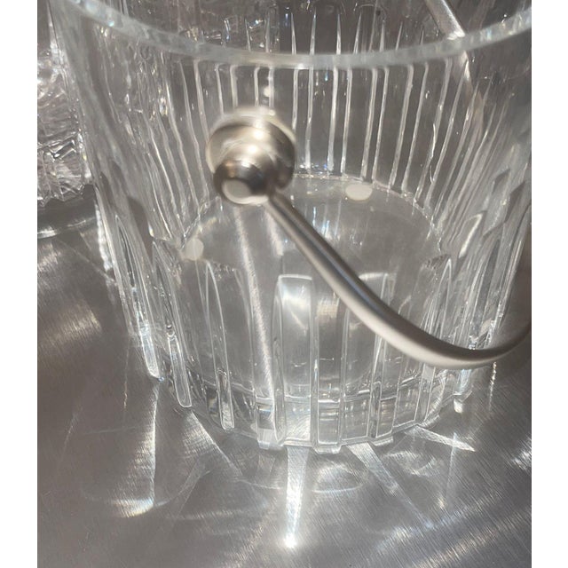 Baccarat Crystal Barware Set With Ice Bucket and Twelve Glasses. 20th Century. For Sale In Los Angeles - Image 6 of 10