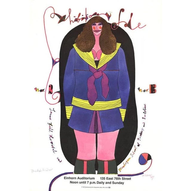 Pop Art 1967 Richard Lindner 'Skowhegan School' Multicolor Offset Lithograph For Sale - Image 3 of 3