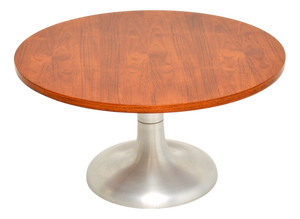 Vintage Teak and Steel Coffee Table, 1960s