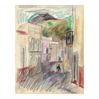 1940s Grace Spongberg Guanajuato Mexico Drawing For Sale