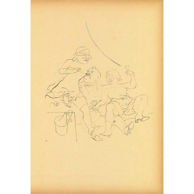 Tap in the Basket is an original offset and lithograph print realized by George Grosz. The artwork is the plate n.30 from...