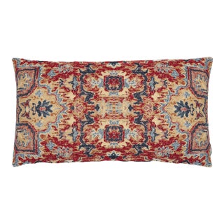 Ancient Aztec Tile Woven Cushion With Feather Filler - 30x55cm (12"x22") For Sale